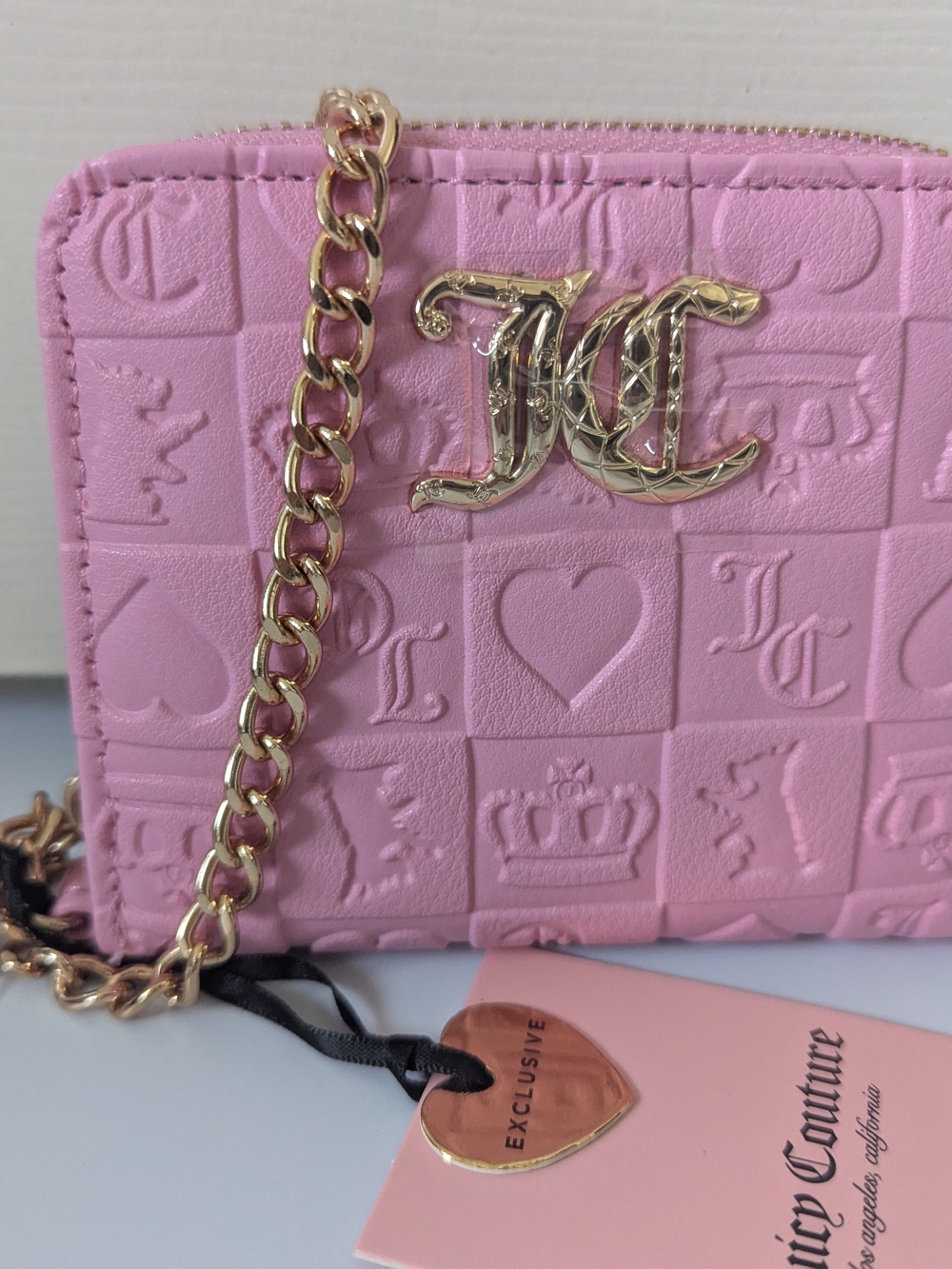 Couture Pretty Pop Small Zip Wallet/Wristlet in Cherry Blossom Pink